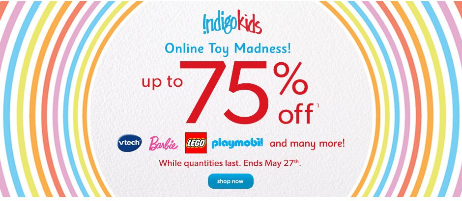 Online Toy Madness Up to 75% off(1)