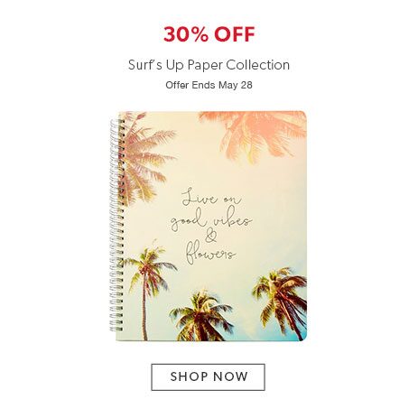 30% off Surf's Up paper collection 30% off Surf's Up paper collection