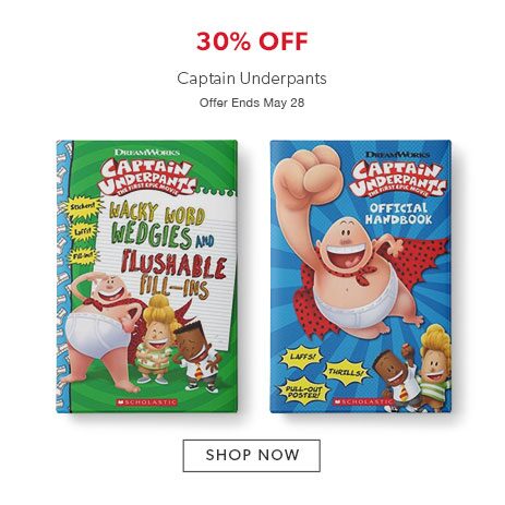 30% off Captain Underpants 30% off Captain Underpants