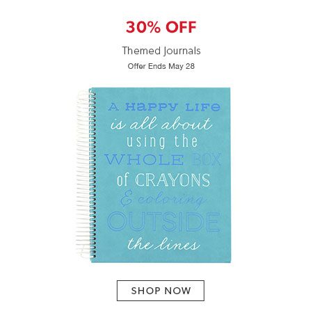 30% off themed journals 30% off themed journals