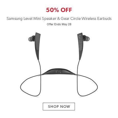 50% off Samsung Level Mini Speaker and Circle wireless earbuds 50% off Samsung Level Mini Speaker and Circle wireless earbuds