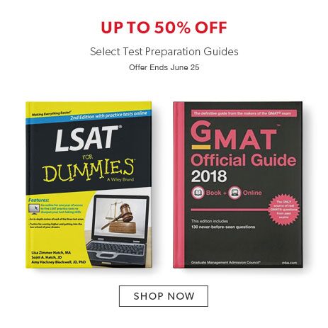 Up to 30% off select test preparation guides Up to 30% off select test preparation guides