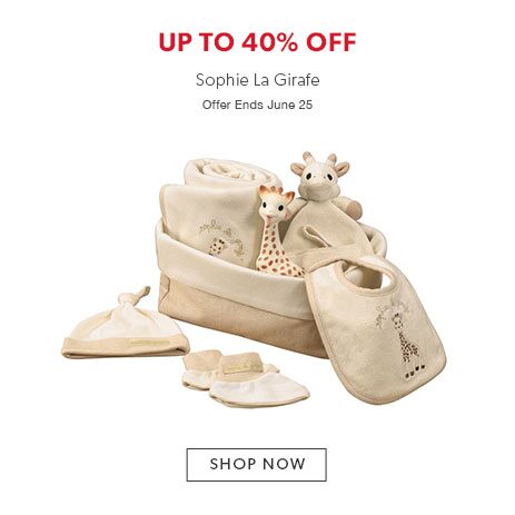 up to 40% off Sophie La Girafe up to 40% off Sophie La Girafe