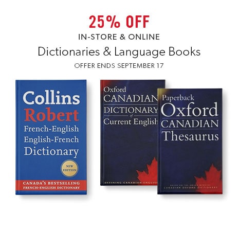 25% off dictionaries and language books - in-store and online 25% off dictionaries and language books - in-store and online