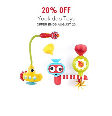 20% off Yookidoo Toys 20% off Yookidoo Toys