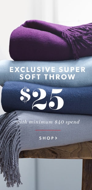 Super Soft Throw Only $25 When You Spend $40