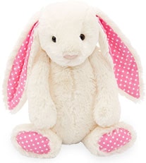 Bashful Polka Dot Bunny - Strawberry