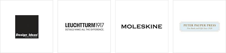 shop our paper brands including Design Ideas, Leuchtturm 1917, Moleskine, Peter Pauper Press, and more!