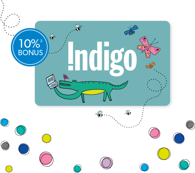 Indigo gift card with additional 10% bonus