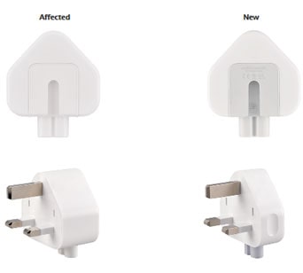 Apple Inc. is recalling the three-prong AC wall plug adapters included in the Apple World Travel Adapter Kit