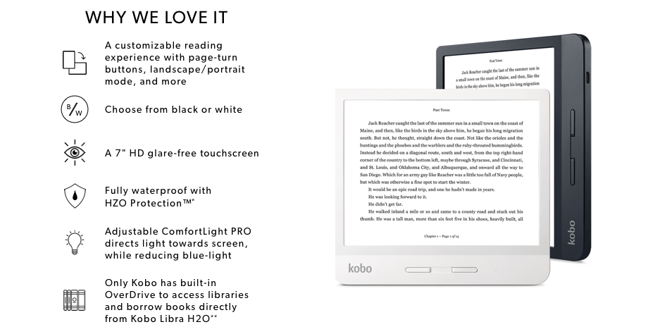 Kobo Ereaders Hd Ebook Readers Kobo Covers Chapters - 