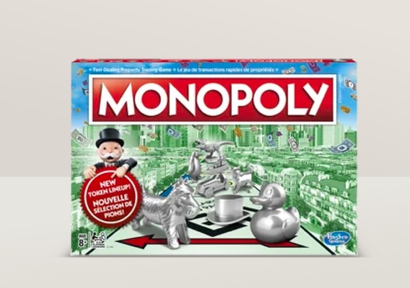Monopoly board game: shop family board games