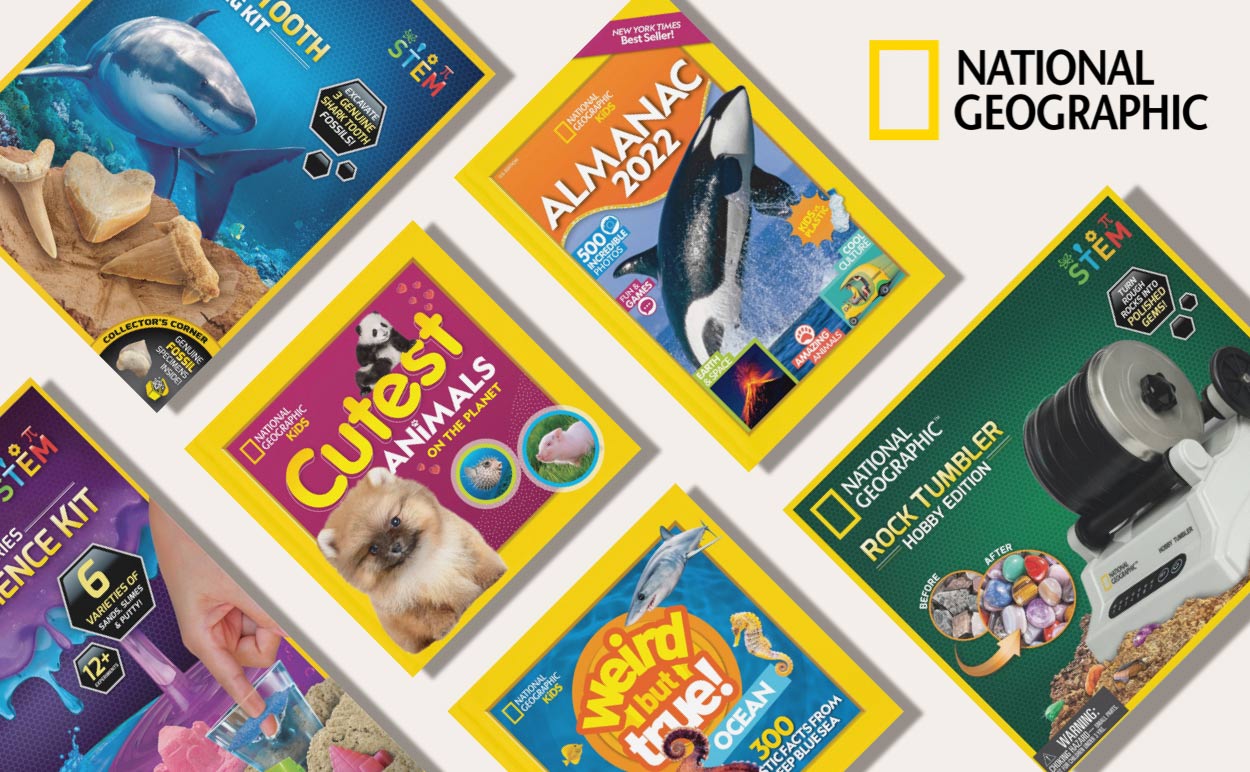 Learn cool facts about animals, science, history, and more, with fun books from National Geographic and interactive games.