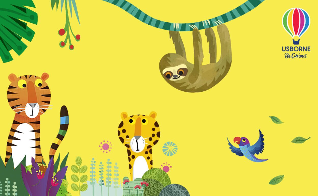 An Illustration of Jungle animals.