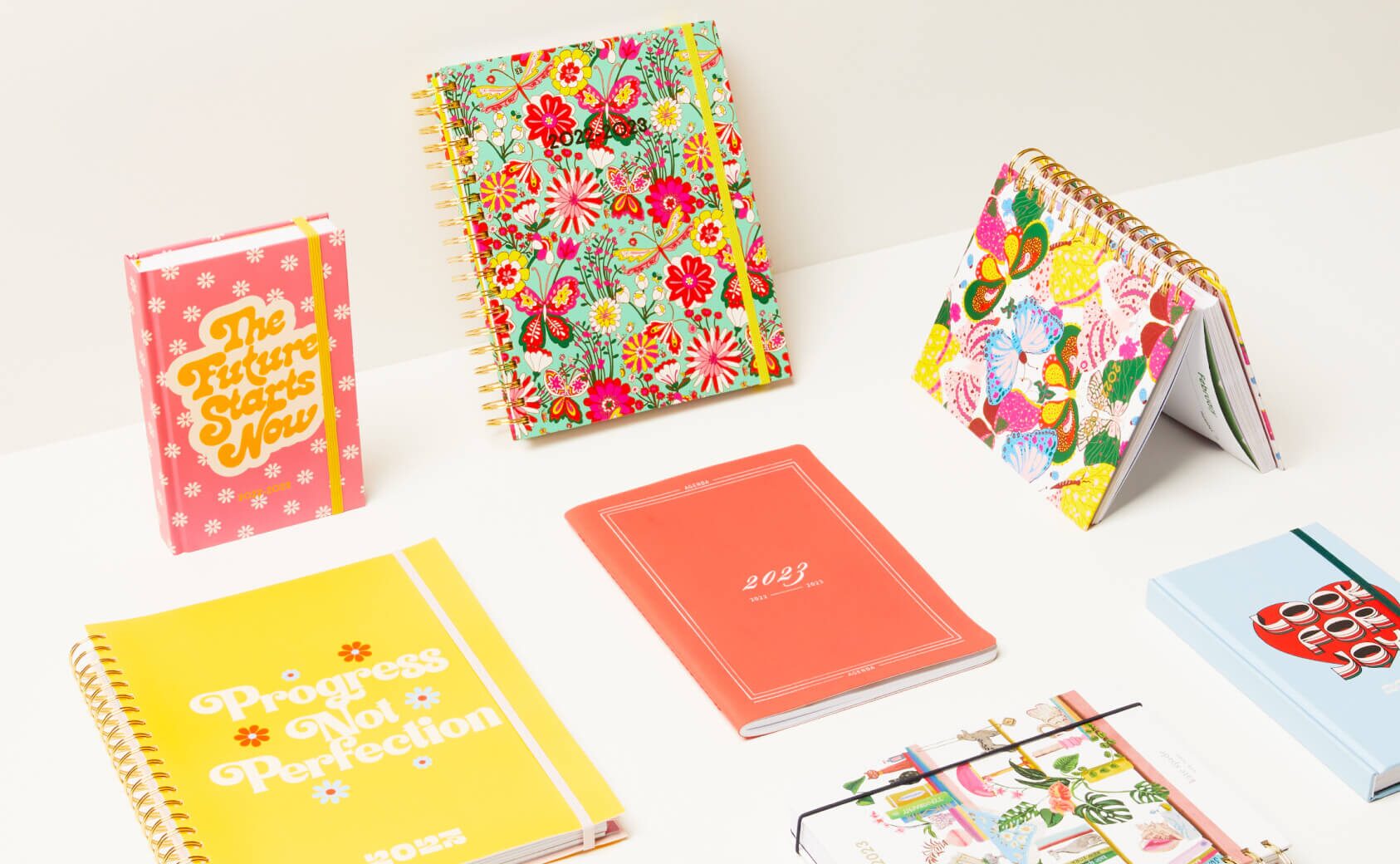 Agendas from NOTA, ban.do and Kate Spade New York.