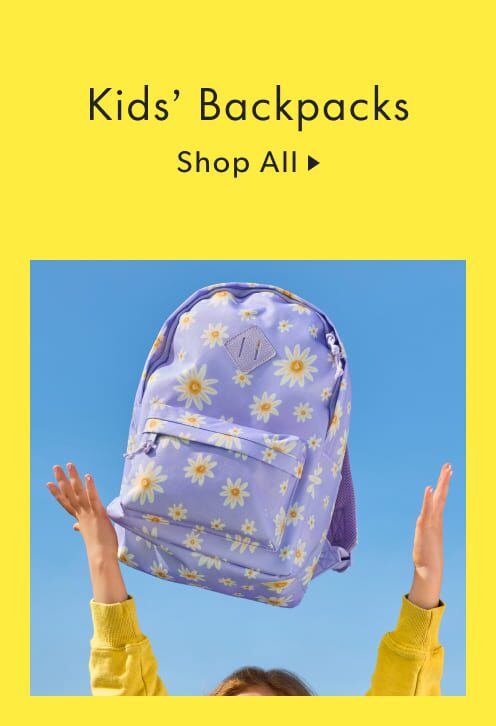 Wonder Co. Kids' Backpacks in daisy print