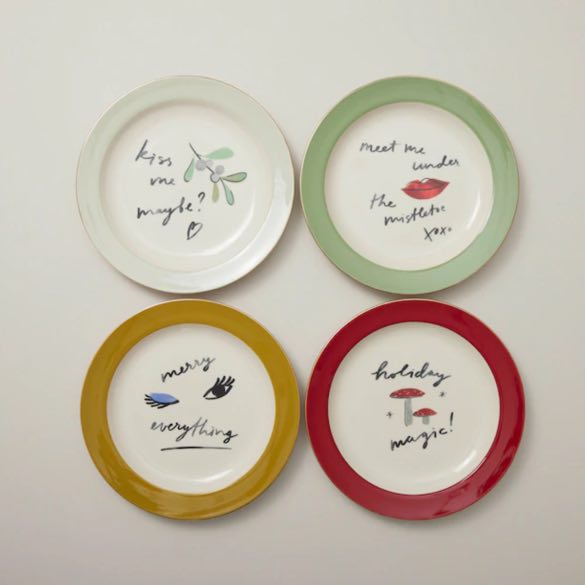 Appetizer Plates, Expressions, SET OF 4