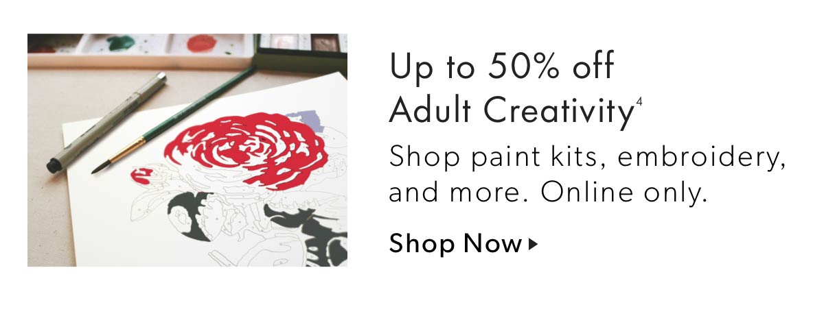 20% off Adult Creativity