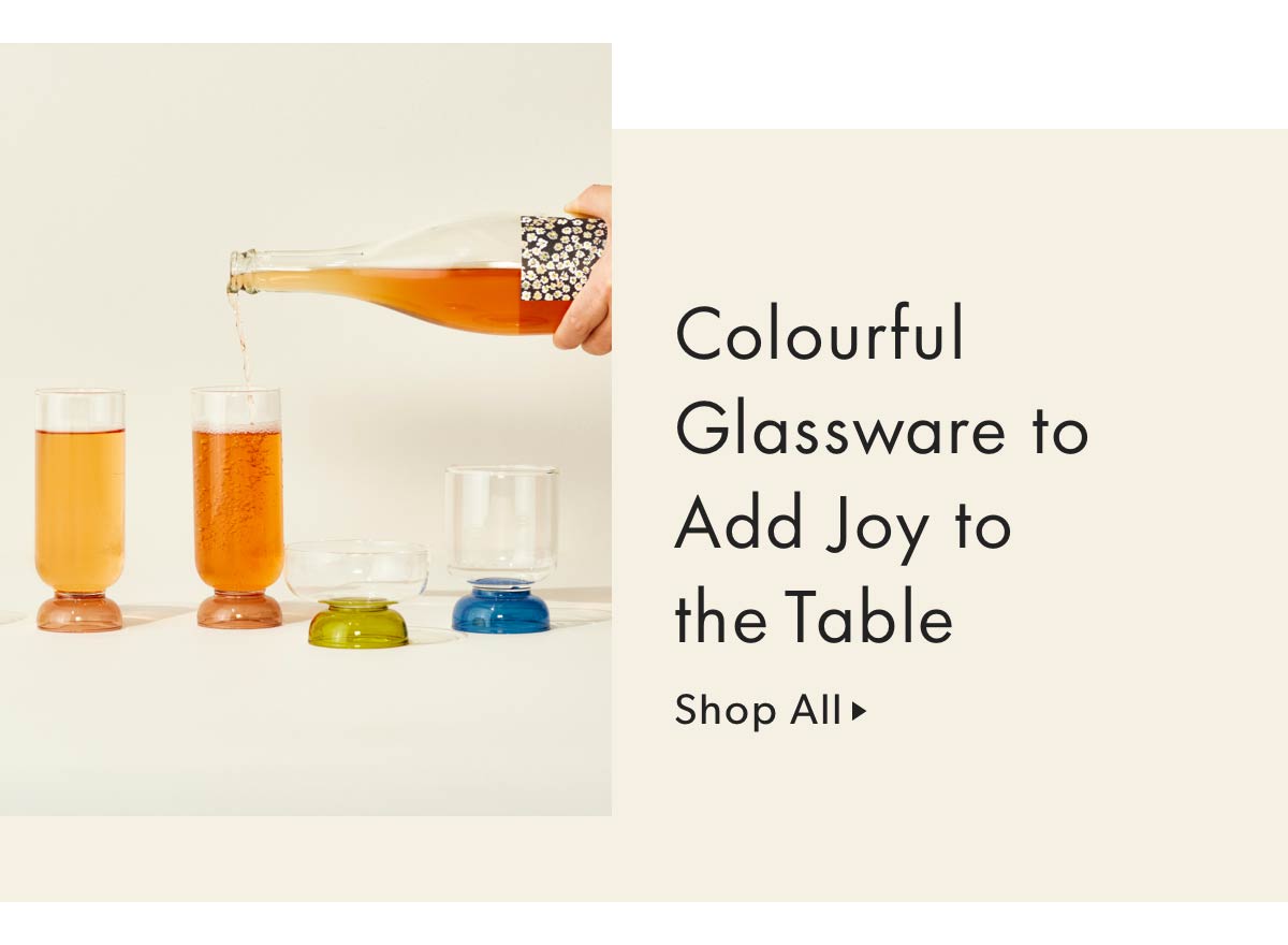 Colourful Glassware to Add Joy to the Table
