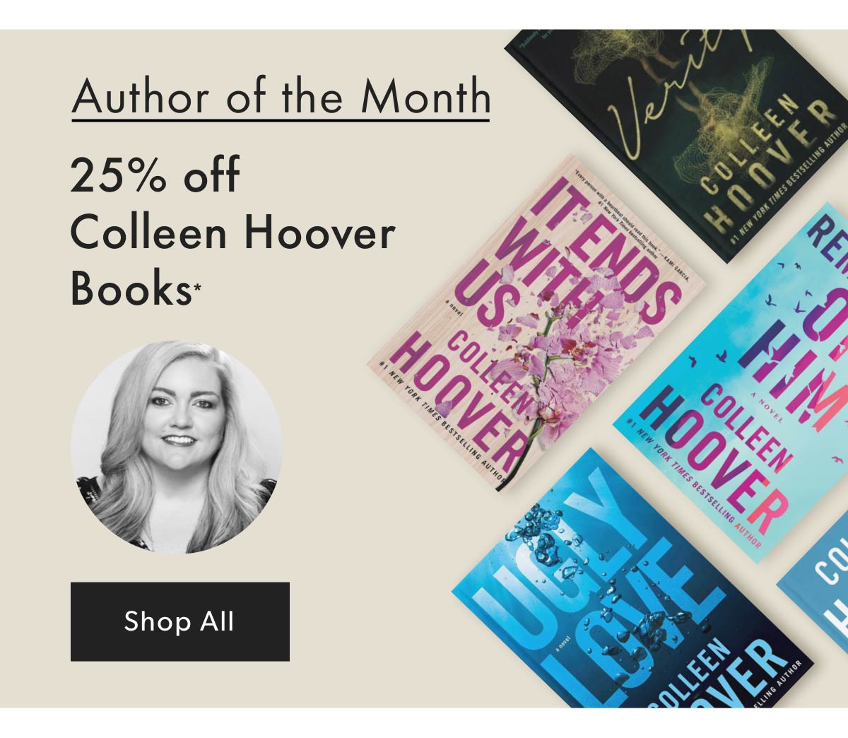 25% off Colleen Hoover Books*