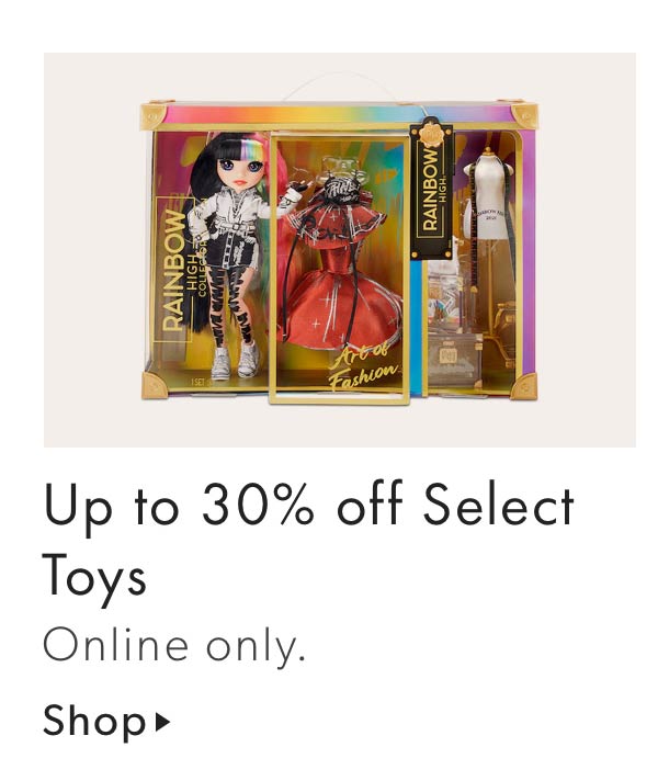 Up to 30% off Select Toys