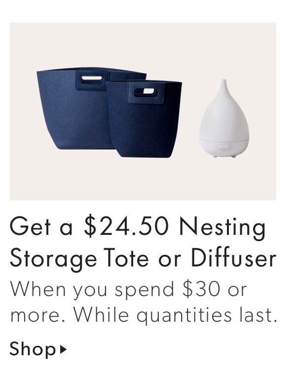 Get a $24.50 Nesting Storage Tote or Diffuser