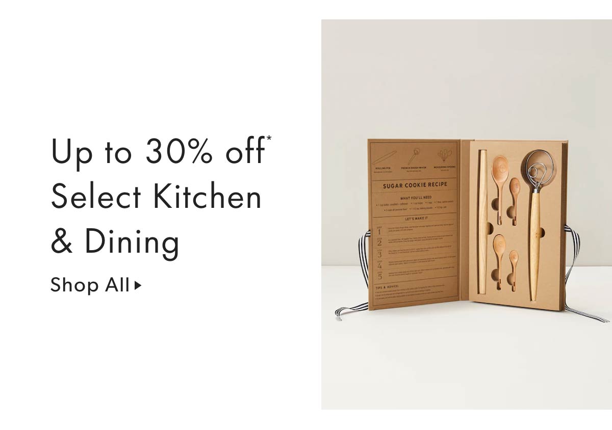 Up to 30% off Kitchen & Dining