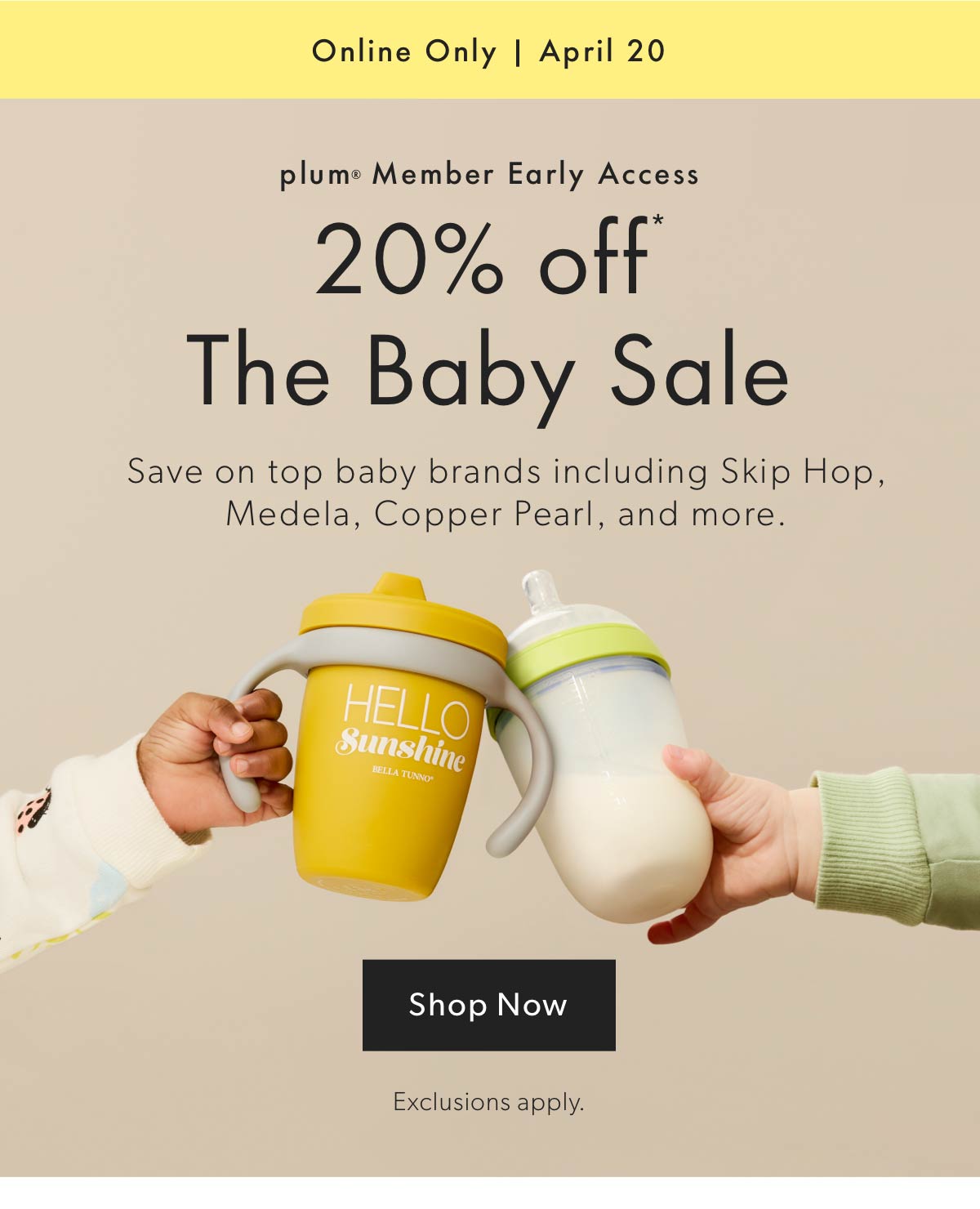 20% off The Baby Sale