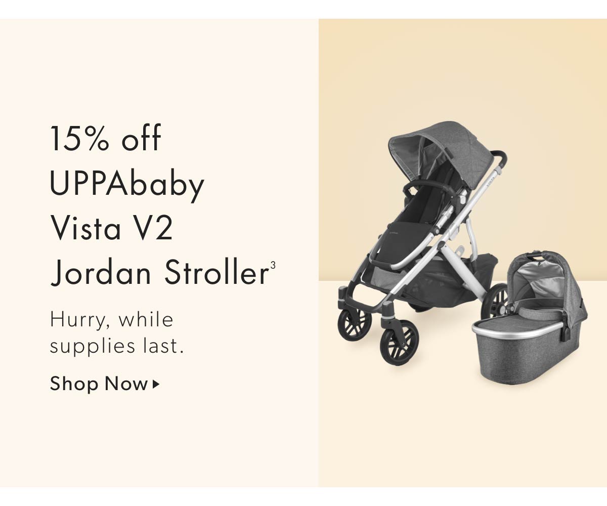 15% off UPPAbaby Vista V2 Jordan Stroller