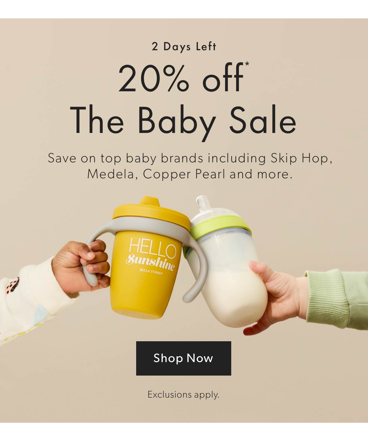 25% off the Baby Sale