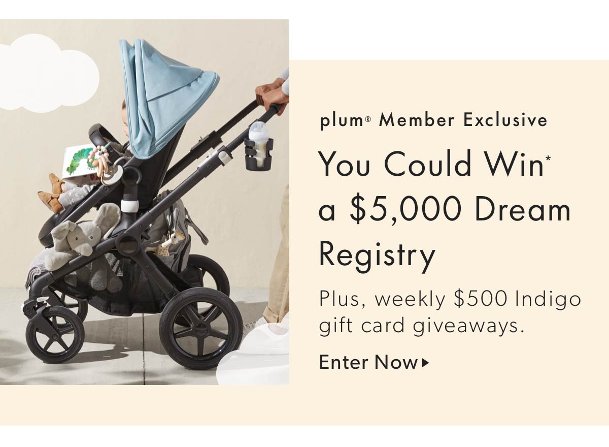 You Could Win* a $5,000 Dream Registry