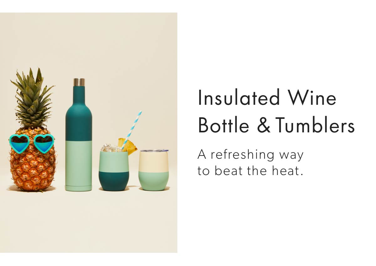 Insulated Wine Bottle & Tumblers