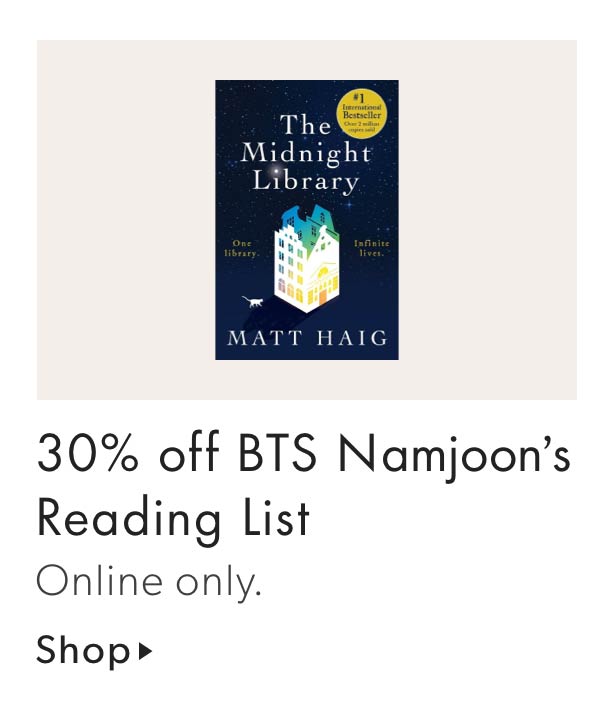 30% off BTS Namjoon's Reading List