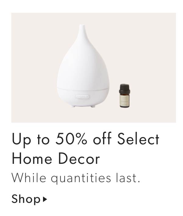 Up to 50% off Select Home Decor