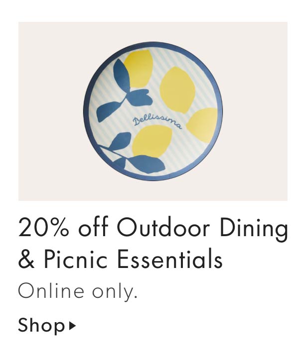 20% off Outdoor Dining & Picnic Essentials