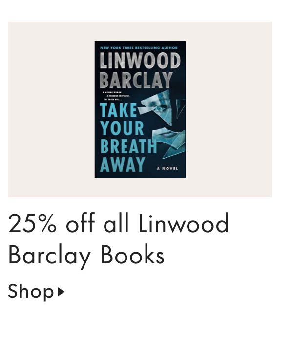 25% off all Linwood Barclay Books