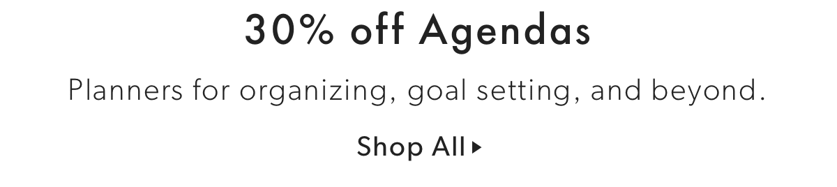 30% off Agendas