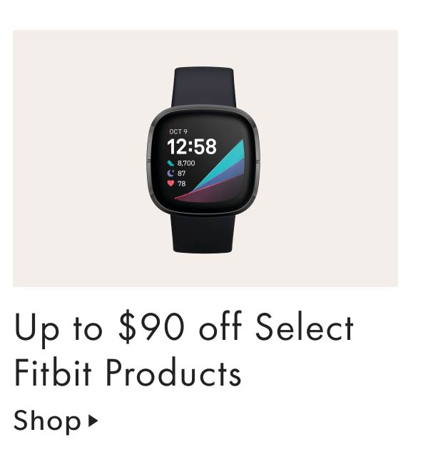 Up to $90 off Select Fitbit Products