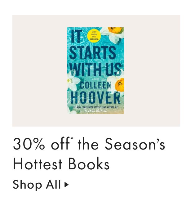 30% off Season's Hottest Books