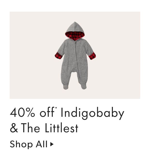 40% off Indigobaby & The Littlest