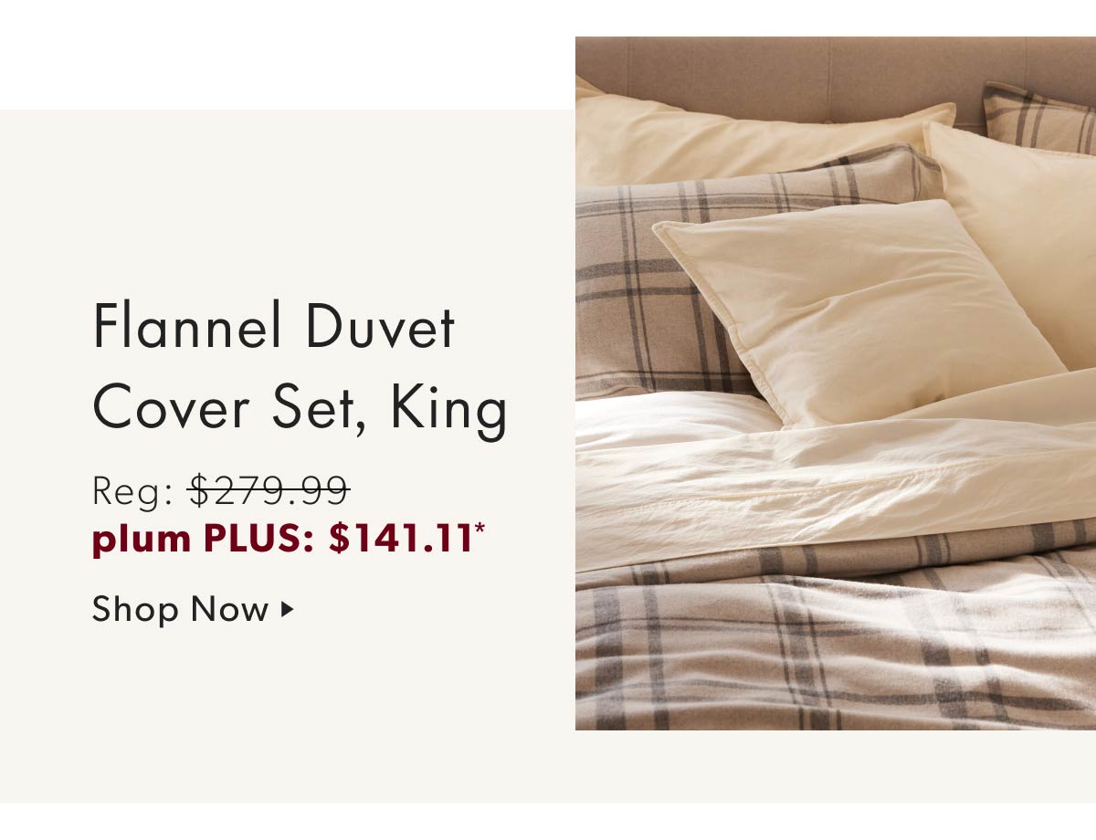 Flannel Duvet Cover Set, King