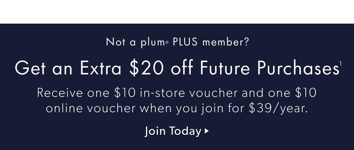 Get $20 off Future Purchases