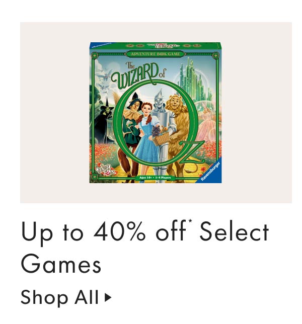 Up to 40% off Select Games