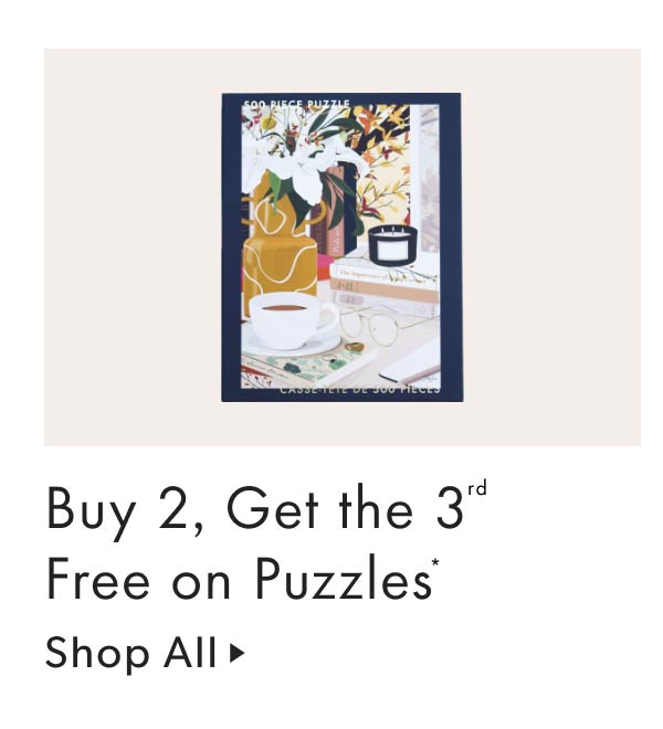 Buy 2, Get the 3rd Free on Puzzles