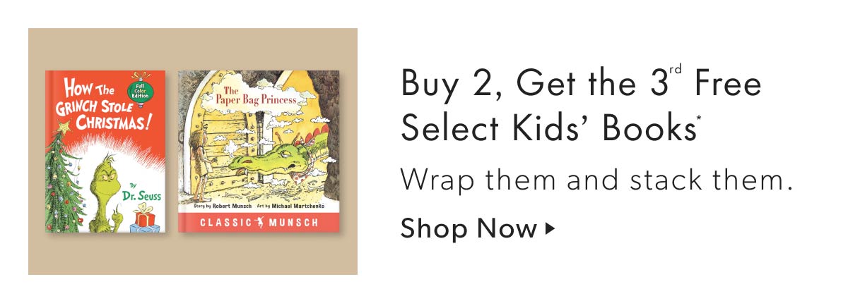 Buy 2, Get the 3rd Free Select Kids' Books