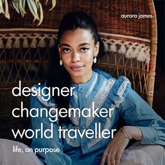 @indigo instagram post: we asked @aurorajames, founder of the @15percentpledge, what #LifeOnPurpose meant to her, she told us what guided her and how that influences her life and work.