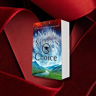 @indigo instagram post: The wait is over! @norarobertsauthor final book from the Dragon Heart trilogy, The Choice is finally here.