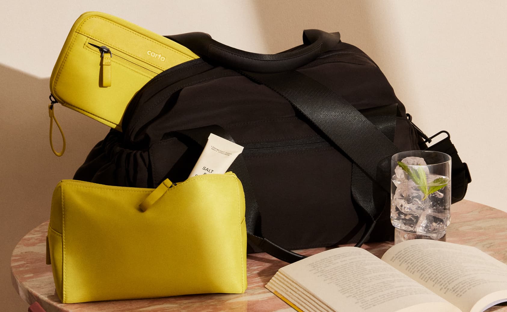 Duffle bag and other travel accessories by carta.
