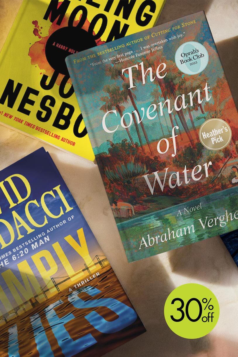 Books for dad, including The Covenant of Water by Abraham Verghese.