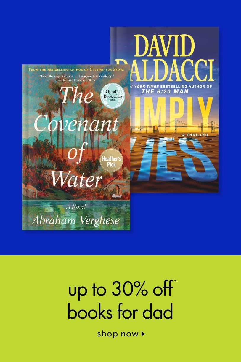 up to 30% off books for dad
